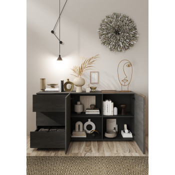 VENUS - Skænk med 2 låger og 3 skuffer