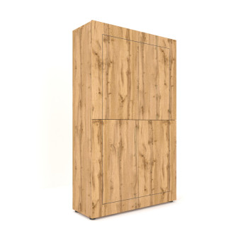  - Elios 4θυρο ψηλό μπουφέ 100x35x165 cm γυαλιστερό λευκό