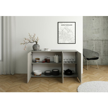 - Μπουφές 3 θυρών 150x40x83,5 cm Elios φυσική δρυς