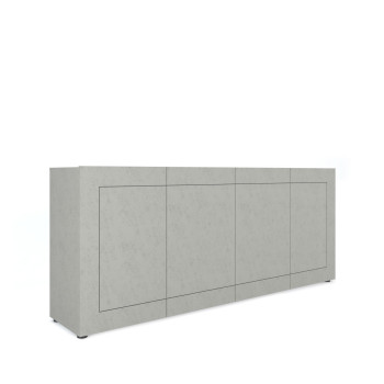  - Μπουφές 4 θυρών 200x40x83,5 cm Elios γυαλιστερό λευκό