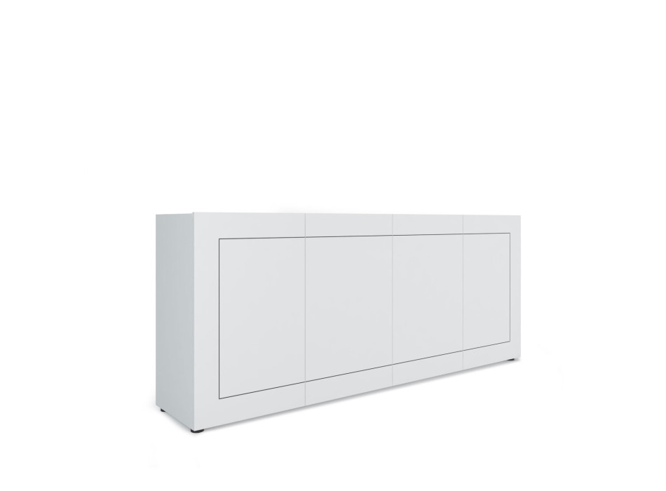  - Μπουφές 4 θυρών 200x40x83,5 cm Elios γυαλιστερό λευκό