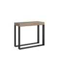Επεκτεινόμενο τραπέζι κονσόλας 90x40/300 cm με ανθρακί πλαίσιο Elettra Premium