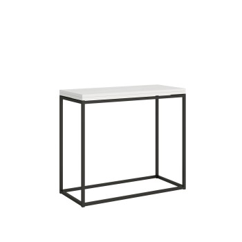 Τραπέζι κονσόλας Nordica Libra με ανθρακί πλαίσιο - 90x45/90 cm Τραπέζι κονσόλας Nordica Libra με ανθρακί πλαίσιο