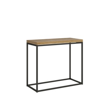 Τραπέζι κονσόλας Nordica Libra με ανθρακί πλαίσιο - 90x45/90 cm Τραπέζι κονσόλας Nordica Libra με ανθρακί πλαίσιο