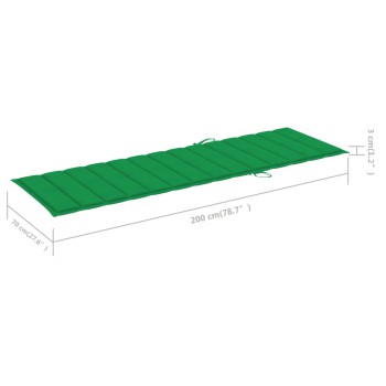 Μαξιλάρι ξαπλώστρας από ύφασμα 200x70x3 εκ.