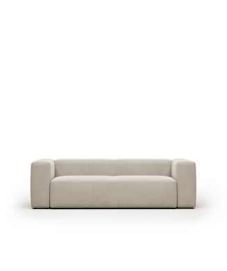 Τριθέσιος καναπές Blok σε μπεζ σενίλ, 240 cm FSC Mix Credit