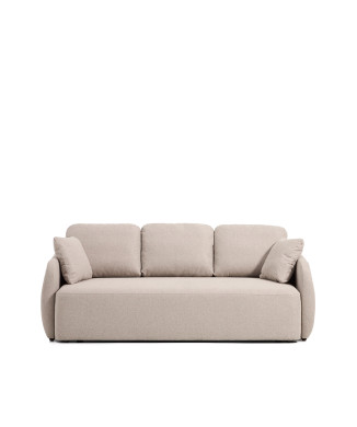 Καναπές-κρεβάτι Laira 3 θέσεων σε μπεζ σενίλ, 218 cm FSC Mix Credit