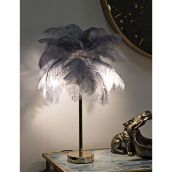 ΕΠΙΤΡΑΠΕΖΙΟ ΦΩΤΙΣΤΙΚΟ PALM, ΓΚΡΙ