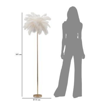 Λάμπα δαπέδου σε χρώμα PALM WHITE