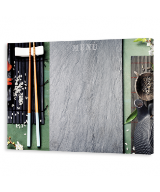 Μαυροπίνακας με μενού σούσι G2380 PINTDECOR