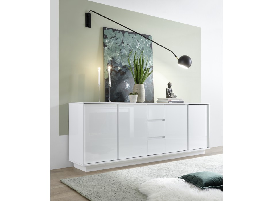 ICE μπουφές με 4 πόρτες και 3 συρτάρια 180x78x43 εκ. 