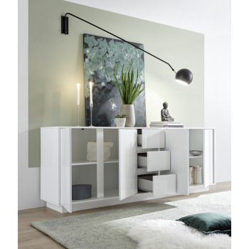 ICE μπουφές με 4 πόρτες και 3 συρτάρια 180x78x43 εκ. 