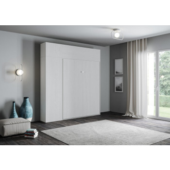 Mod.Kentaro 1,5 queen size κρεβάτι 120 - Kentaro 1,5 queen size πτυσσόμενο κρεβάτι 120 με λευκά έπιπλα σε χρώμα μελιάς