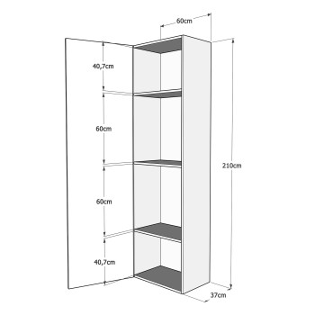 Mod.Kentaro 1,5 queen size κρεβάτι 120 - Kentaro 1,5 queen size πτυσσόμενο κρεβάτι 120 με λευκά έπιπλα σε χρώμα μελιάς