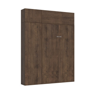 Mod.Kentaro 1,5 queen size κρεβάτι 120 - Kentaro 1,5 queen size πτυσσόμενο κρεβάτι 120 με λευκά έπιπλα σε χρώμα μελιάς
