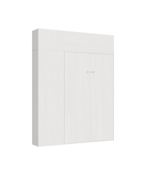 Mod.Kentaro 1,5 queen size κρεβάτι 120 - Kentaro 1,5 queen size πτυσσόμενο κρεβάτι 120 με λευκά έπιπλα σε χρώμα μελιάς
