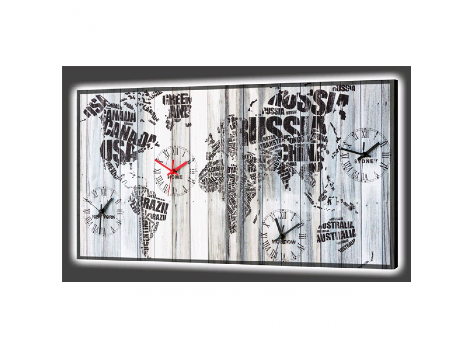 Φωτεινό Παγκόσμιο Ρολόι GL3534 PINTDECOR