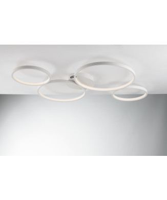 FREDY ΛΕΥΚΟ ΦΩΤΙΣΤΙΚΟ ΟΡΟΦΗΣ LED 60W 8000LM CCT 95X61X6.1CM