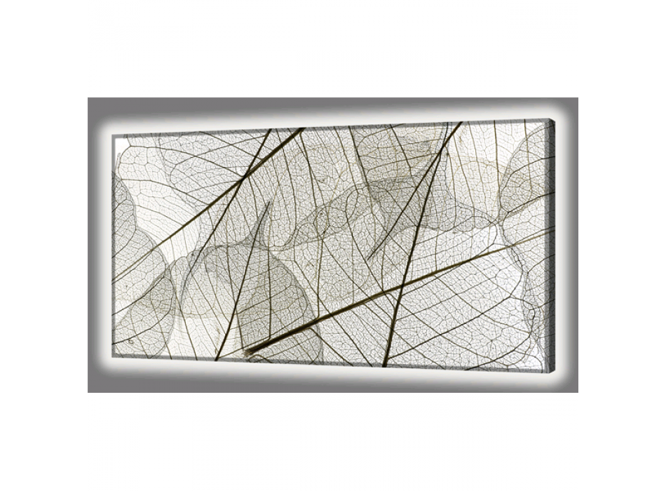 GL4466 PINTDECOR ΦΩΤΙΖΟΜΕΝΟΣ ΠΙΝΑΚΑΣ ΖΩΓΡΑΦΙΚΗΣ ΜΕ ΦΥΛΛΑ