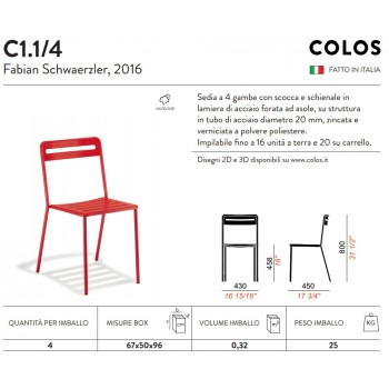 Καρέκλα C1 1 COLOS