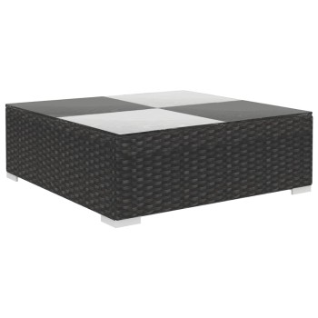 Σετ καναπέδων κήπου 6 τεμαχίων με μαξιλάρια από πολυρατάν