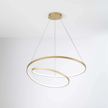 Χρυσό φως LED ανάρτησης 60W 8000LM CCT 80X11.2X150CM