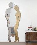 ΚΑΘΡΕΦΤΗΣ ADAM AND EVE ΑΣΗΜΙ ΚΑΙ ΧΡΥΣΟΣ P4652 PINTDECOR