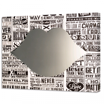 Καθρέφτης WORDS ΣΕ ΜΑΥΡΟ GS4414 PINTDECOR