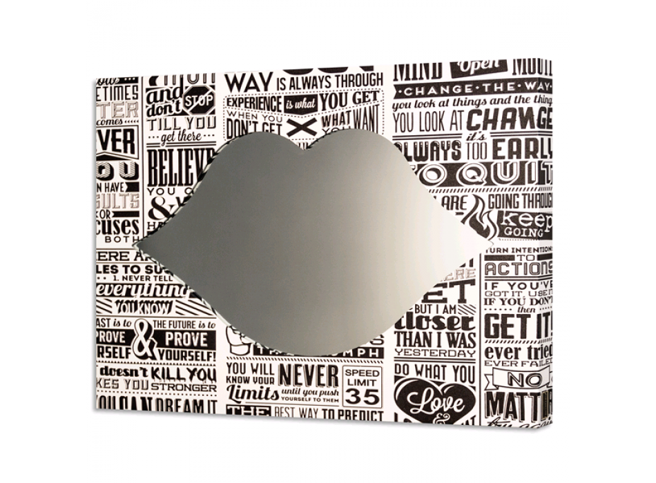 Καθρέφτης WORDS ΣΕ ΜΑΥΡΟ GS4414 PINTDECOR