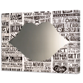Καθρέφτης WORDS ΣΕ ΜΑΥΡΟ GS4414 PINTDECOR