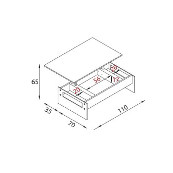 London Coffee Table 0/262 ΠΕΖΑΝΗ