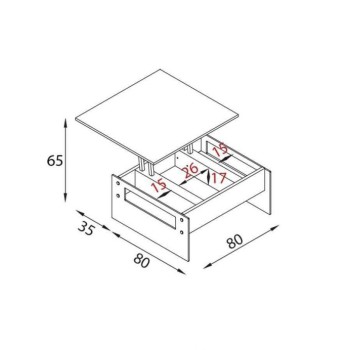 London Coffee Table 0/262 ΠΕΖΑΝΗ