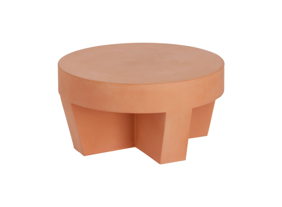 Τραπεζάκι σαλονιού Vilena terracotta Ø 60 cm