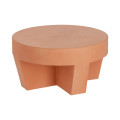 Τραπεζάκι σαλονιού Vilena terracotta Ø 60 cm