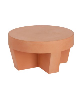 Τραπεζάκι σαλονιού Vilena terracotta Ø 60 cm