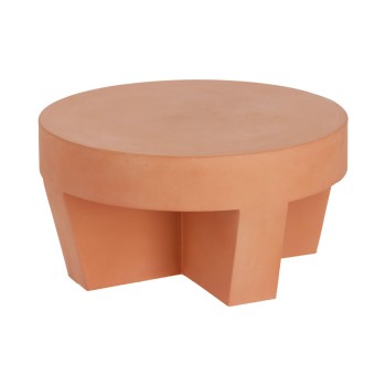 Τραπεζάκι σαλονιού Vilena terracotta Ø 60 cm