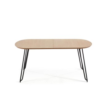 Επεκτεινόμενο τραπέζι Novac 140 (220) x 90 cm, φυσικό ξύλο βελανιδιάς