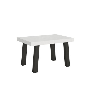 Τραπέζι Bridge - Επεκτεινόμενο τραπέζι 90x140/244 cm Bridge White Ash Anthracite σκελετός
