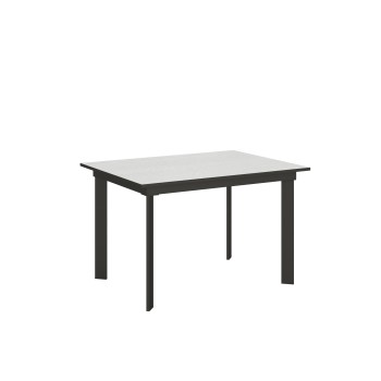 Τραπέζι Cumar - Επεκτεινόμενο τραπέζι 90x120/180 εκ. Πλαίσιο Cumar White Ash Anthracite