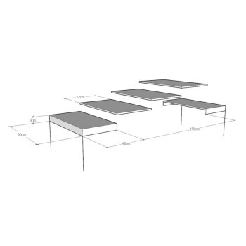 Επεκτεινόμενο τραπέζι Itamoby Everyday 90cm