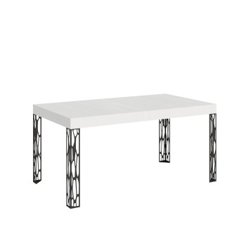 Τραπέζι Ghibli - Επεκτεινόμενο τραπέζι 90x160/264 cm Ghibli White Ash Anthracite Frame