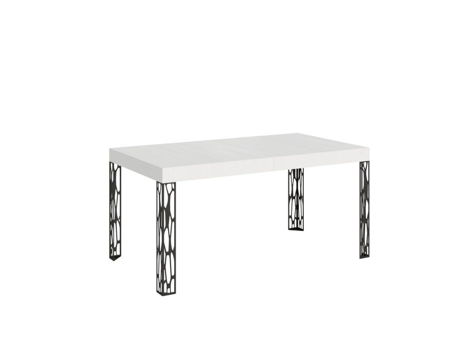 Τραπέζι Ghibli - Επεκτεινόμενο τραπέζι 90x160/264 cm Ghibli White Ash Anthracite Frame