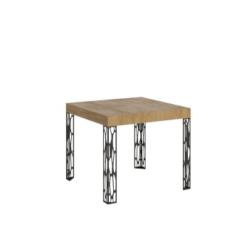 Τραπέζι Ghibli - Επεκτεινόμενο τραπέζι 90x90/246 cm Ghibli White Ash Anthracite Frame