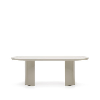 Λακαρισμένο MDF με εκρού φινίρισμα, Nealy table 200 x 100 εκ.
