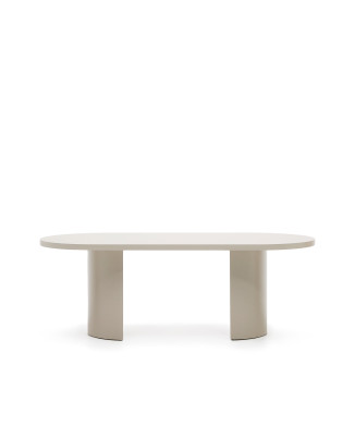 Λακαρισμένο MDF με εκρού φινίρισμα, Nealy table 200 x 100 εκ.