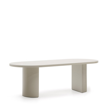 Λακαρισμένο MDF με εκρού φινίρισμα, Nealy table 240 x 100 εκ.