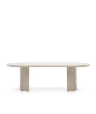 Λακαρισμένο MDF με εκρού φινίρισμα, Nealy table 240 x 100 εκ.