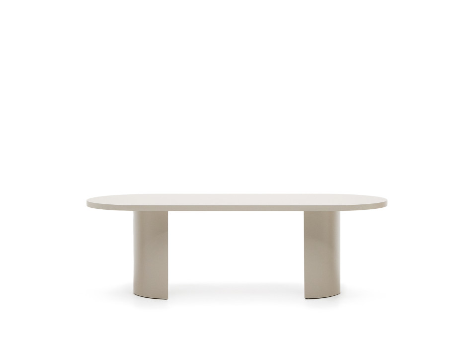 Λακαρισμένο MDF με εκρού φινίρισμα, Nealy table 240 x 100 εκ.