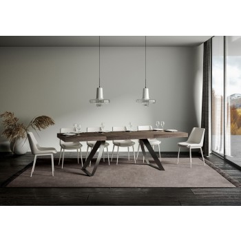 Τραπέζι Proxy Premium Anthracite - Επεκτεινόμενο τραπέζι 90x180/284 cm Πλαίσιο Proxy Premium White Ash Anthracite