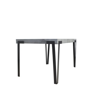 Τραπέζι Rio - Επεκτεινόμενο τραπέζι 90x130/234 cm Rio Λευκό μελιά σε ανθρακί χρώμα